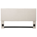 Izzy Upholstered King Panel Headboard Sand - Tampa Furniture Outlet