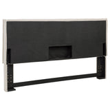 Izzy Upholstered King Panel Headboard Sand - Tampa Furniture Outlet