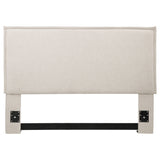 Izzy Upholstered Queen or Full Panel Headboard Sand - Tampa Furniture Outlet