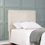 Izzy Upholstered Twin Panel Headboard Sand - Tampa Furniture Outlet
