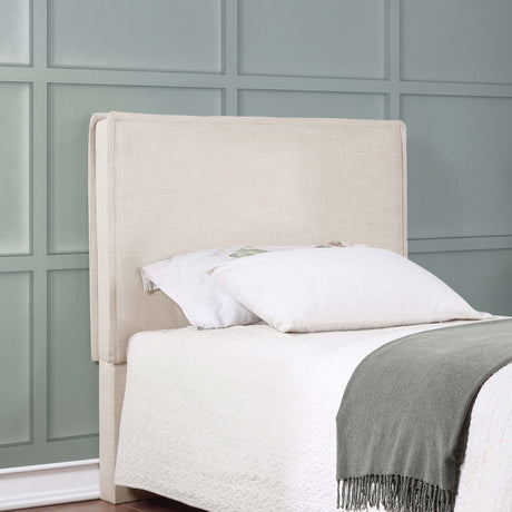 Izzy Upholstered Twin Panel Headboard Sand - Tampa Furniture Outlet