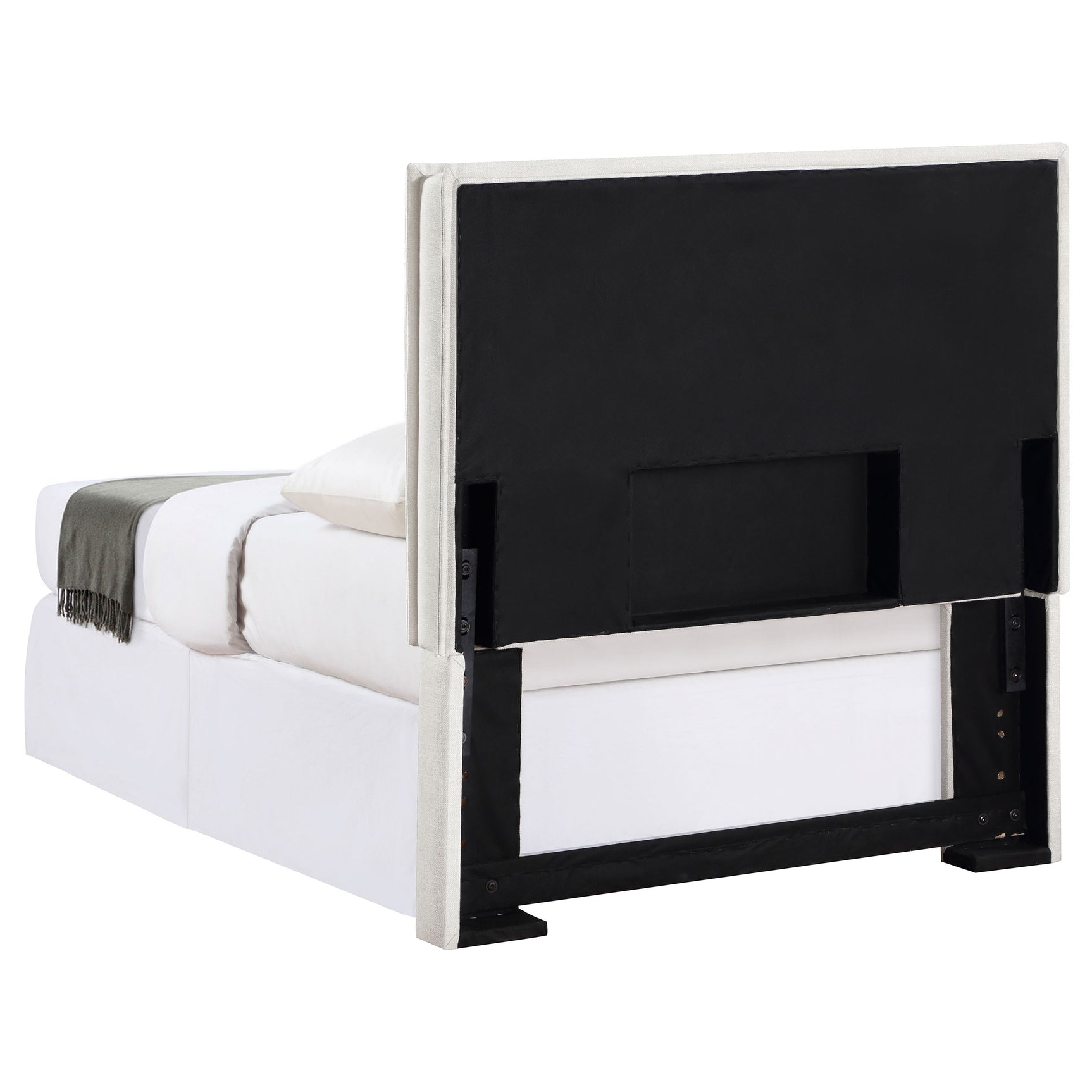 Izzy Upholstered Twin Panel Headboard Sand - Tampa Furniture Outlet