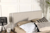 Kosmo Upholstered King Panel Headboard Sand - Tampa Furniture Outlet
