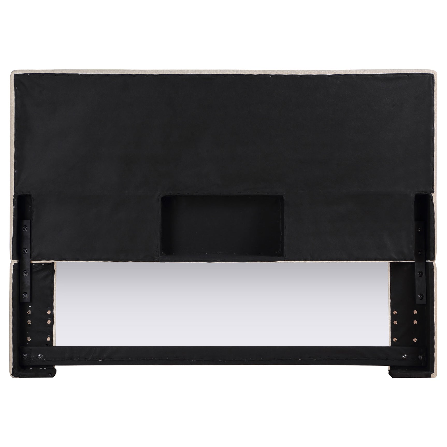 Kosmo Upholstered King Panel Headboard Sand - Tampa Furniture Outlet