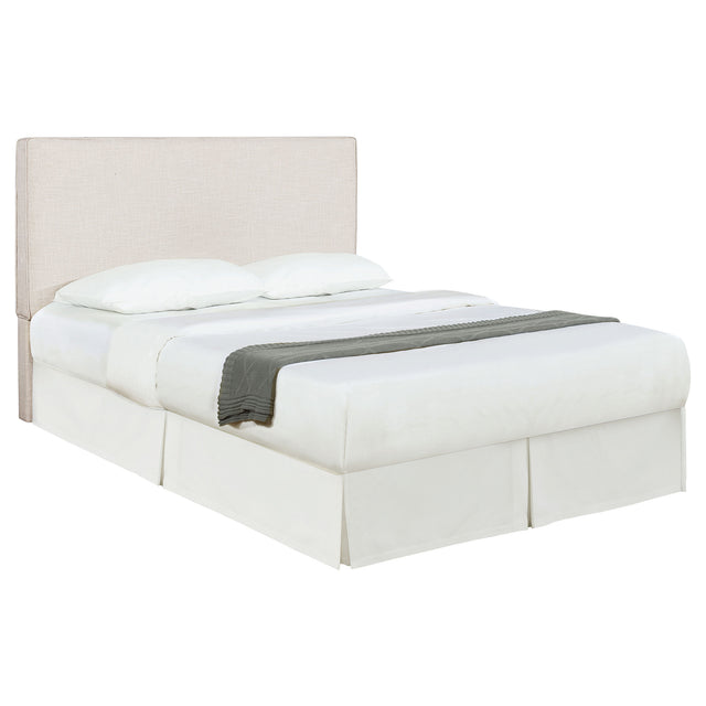 Tampa Furniture Outlet - Coaster - Kosmo Upholstered Queen or Full Panel Headboard Sand - 315993QF