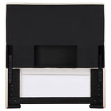 Kosmo Upholstered Twin Panel Headboard Sand - Tampa Furniture Outlet