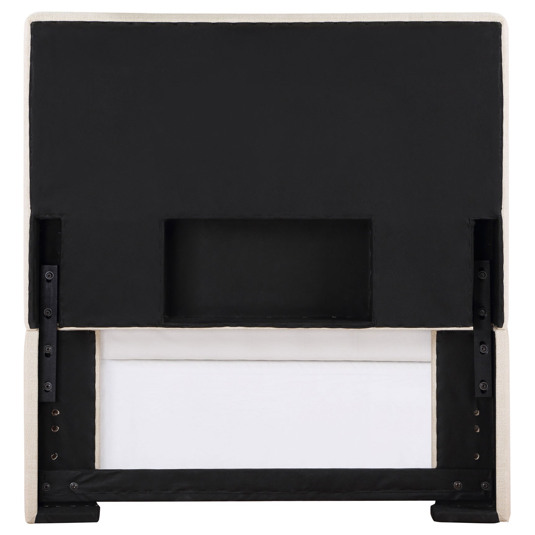 Kosmo Upholstered Twin Panel Headboard Sand - Tampa Furniture Outlet
