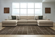 Tampa Furniture Outlet - Ashley Furniture - Linenhause Sectional - RAF 4-Piece Double Chaise Sectional - 31803S9