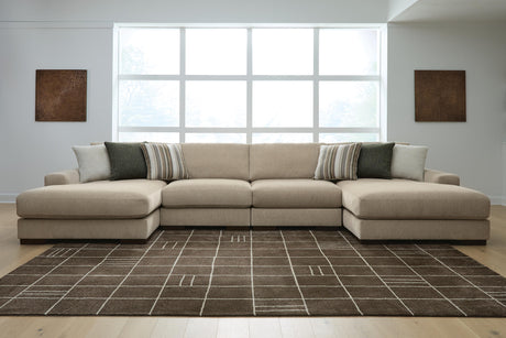 Tampa Furniture Outlet - Ashley Furniture - Linenhause Sectional - RAF 4-Piece Double Chaise Sectional - 31803S9