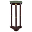 Tampa Furniture Outlet - Coaster - Edie Round Marble Top Plant Stand Merlot - 3315
