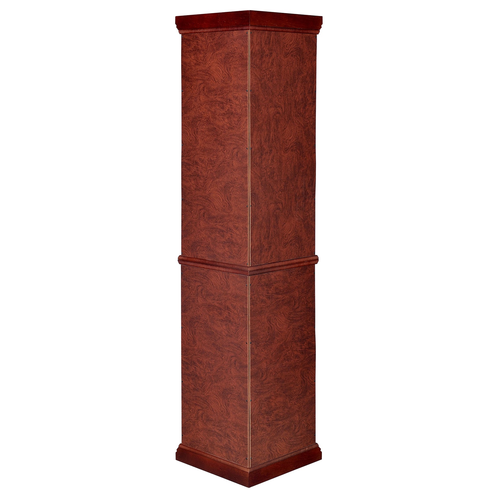 Appledale 6-shelf Corner Curio Display Cabinet Medium Brown - Tampa Furniture Outlet
