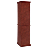 Appledale 6-shelf Corner Curio Display Cabinet Medium Brown - Tampa Furniture Outlet