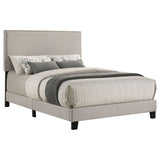 Boyd Upholstered Full Panel Bed Ivory - Tampa Furniture Outlet