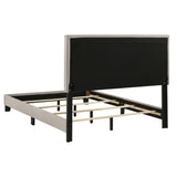 Boyd Upholstered Full Panel Bed Ivory - Tampa Furniture Outlet