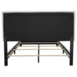 Boyd Upholstered Eastern King Panel Bed Ivory - Tampa Furniture Outlet