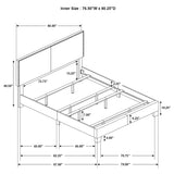 Boyd Upholstered Eastern King Panel Bed Ivory - Tampa Furniture Outlet