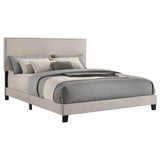 Boyd Upholstered California King Panel Bed Ivory - Tampa Furniture Outlet