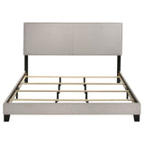Boyd Upholstered California King Panel Bed Ivory - Tampa Furniture Outlet