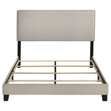 Boyd Upholstered Queen Panel Bed Ivory - Tampa Furniture Outlet