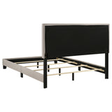 Boyd Upholstered Queen Panel Bed Ivory - Tampa Furniture Outlet