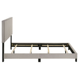 Boyd Upholstered Queen Panel Bed Ivory - Tampa Furniture Outlet