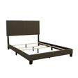 Tampa Furniture Outlet - Coaster - Boyd Upholstered Eastern King Panel Bed Charcoal - 350061KE