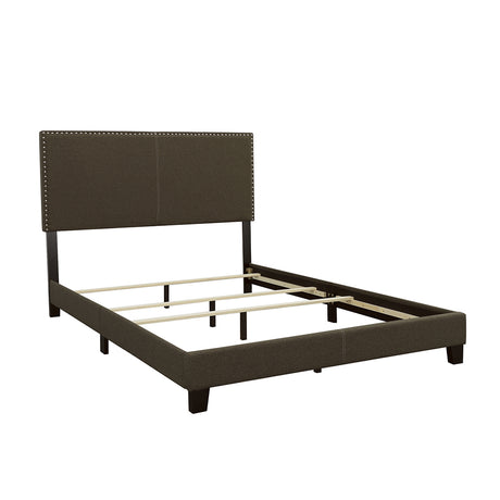 Tampa Furniture Outlet - Coaster - Boyd Upholstered Eastern King Panel Bed Charcoal - 350061KE