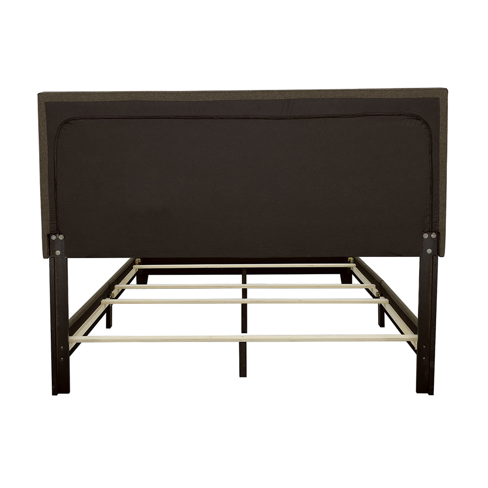 Boyd Upholstered Queen Panel Bed Charcoal - Tampa Furniture Outlet