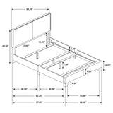 Boyd Upholstered Queen Panel Bed Charcoal - Tampa Furniture Outlet