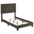 Tampa Furniture Outlet - Coaster - Boyd Upholstered Twin Panel Bed Charcoal - 350061T