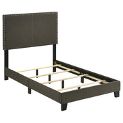 Tampa Furniture Outlet - Coaster - Boyd Upholstered Twin Panel Bed Charcoal - 350061T