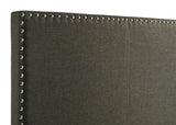 Boyd Upholstered Twin Panel Bed Charcoal - Tampa Furniture Outlet