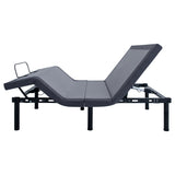 Clara Full Adjustable Bed Base Grey and Black - Tampa Furniture Outlet