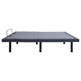 Clara Full Adjustable Bed Base Grey and Black - Tampa Furniture Outlet
