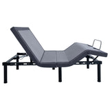 Clara Full Adjustable Bed Base Grey and Black - Tampa Furniture Outlet
