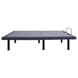 Clara Full Adjustable Bed Base Grey and Black - Tampa Furniture Outlet