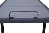 Clara Full Adjustable Bed Base Grey and Black - Tampa Furniture Outlet