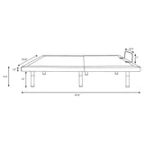 Clara Queen Adjustable Bed Base Grey and Black - Tampa Furniture Outlet