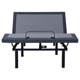 Negan Eastern King Adjustable Bed Base Grey and Black - Tampa Furniture Outlet