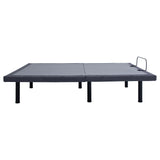 Negan Queen Adjustable Bed Base Grey and Black - Tampa Furniture Outlet