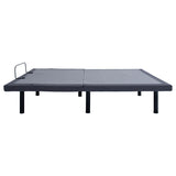 Negan Twin Extra Long Adjustable Bed Base Grey and Black - Tampa Furniture Outlet