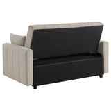Portland Boucle Upholstered Sleeper Sofa Bed Latte - Tampa Furniture Outlet