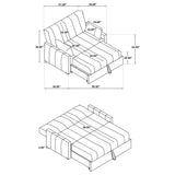 Portland Boucle Upholstered Sleeper Sofa Bed Latte - Tampa Furniture Outlet
