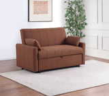 Portland Boucle Upholstered Sleeper Sofa Bed Copper - Tampa Furniture Outlet
