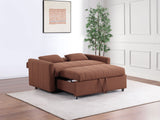 Portland Boucle Upholstered Sleeper Sofa Bed Copper - Tampa Furniture Outlet