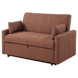 Portland Boucle Upholstered Sleeper Sofa Bed Copper - Tampa Furniture Outlet