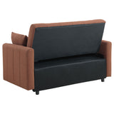 Portland Boucle Upholstered Sleeper Sofa Bed Copper - Tampa Furniture Outlet
