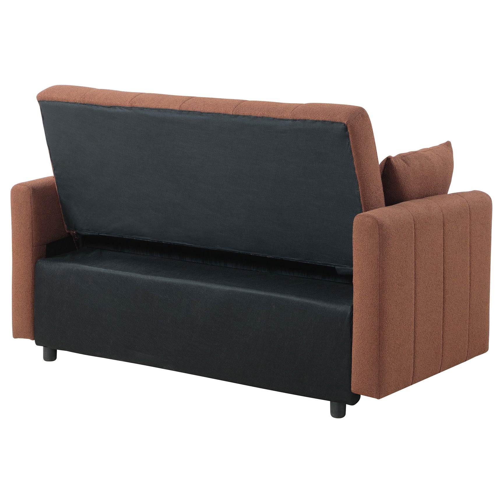Portland Boucle Upholstered Sleeper Sofa Bed Copper - Tampa Furniture Outlet