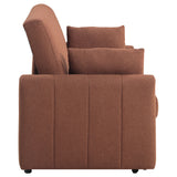 Portland Boucle Upholstered Sleeper Sofa Bed Copper - Tampa Furniture Outlet