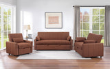 Portland Boucle Upholstered Sleeper Sofa Bed Copper - Tampa Furniture Outlet